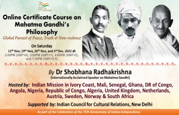 Online certificate course on Gandhian Philosophy for Group 11 by Smt. Shobhana Radhakrishna during November 2022 